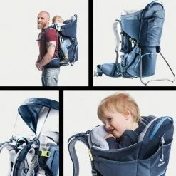 Porte-bébé Deuter Kid Comfort Bleu + Pare-soleil -PORTER Soldes Boutique porte bebe deuter kid comfort bleu pare soleil 2