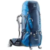 Sac à Dos Trekking Sac à Dos Deuter Aircontact 65+10 Midnight Ocean -PORTER Soldes Boutique sac a dos deuter aircontact 6510 bleu