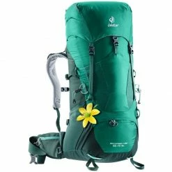 Sac à Dos Femme Sac à Dos Deuter Aircontact Lite 35+10 SL Alpinegreen Forest