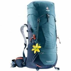 Sac à Dos Femme Sac à Dos Deuter Aircontact Lite 45+10 SL Arctic Navy