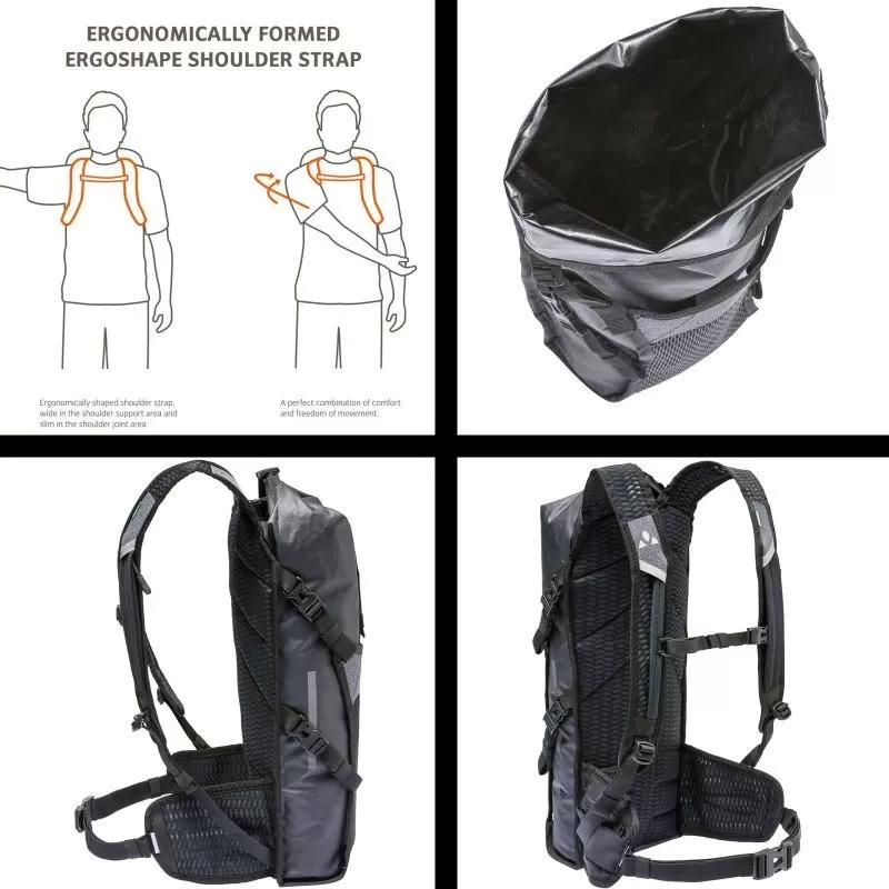 Sac étanche Sac à Dos étanche Vaude Trailpack II Noir 3 Sac étanche Sac à Dos étanche Vaude Trailpack II Noir – Image 2