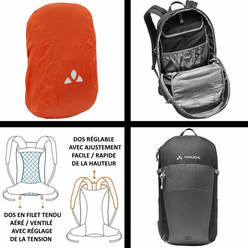 Sac à Dos Rando Sac à Dos Vaude Wizard 18+4 Rouge 5 Sac à Dos Rando Sac à Dos Vaude Wizard 18+4 Rouge – Image 3